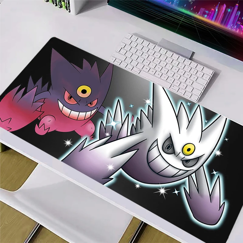 

Mouse Pad Large Gamer Anime Pokemon Pikachu Gengar Gaming Accessories Speed Keyboard Rubber Lock Edge Desk Mat Laptop Mousepad