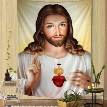 Cristo Jesus Hanging Bohemian Tapestry Indian Buddha Wall Decoration Witchcraft Bohemian Hippie Cheap Hippie Wall Hanging