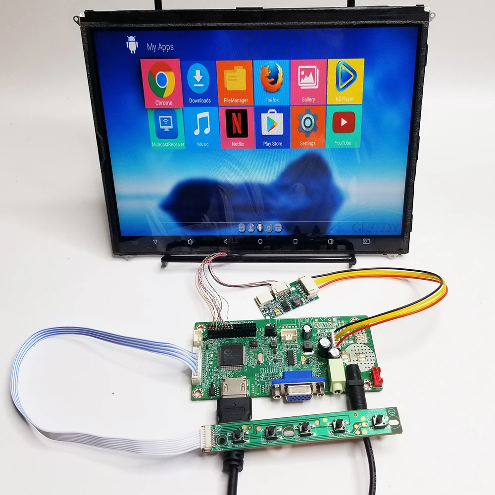 Kit For LP097X02-SL LTN097XL02 Drive Board 30Pin LVDS HDMI ipad1 ipad2 LCD Screen Control Motherboard 9.7 inches 1024*768