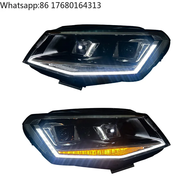 For YU GUANG LED Headlight Front Light for Volkswagen VW Caddy MK4 2015-2020 6000K 12V Upgrade Head Lamp LED Projector