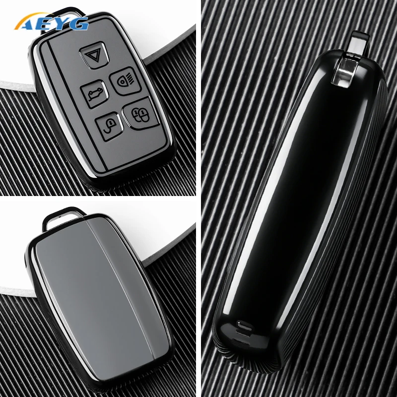 TPU Car Flip Key Case Cover Shell Fo For Land Rover Range Rover Sport Evoque Freelander Velar Discovery 4 Jaguar XE XJ XF Guitar view 6