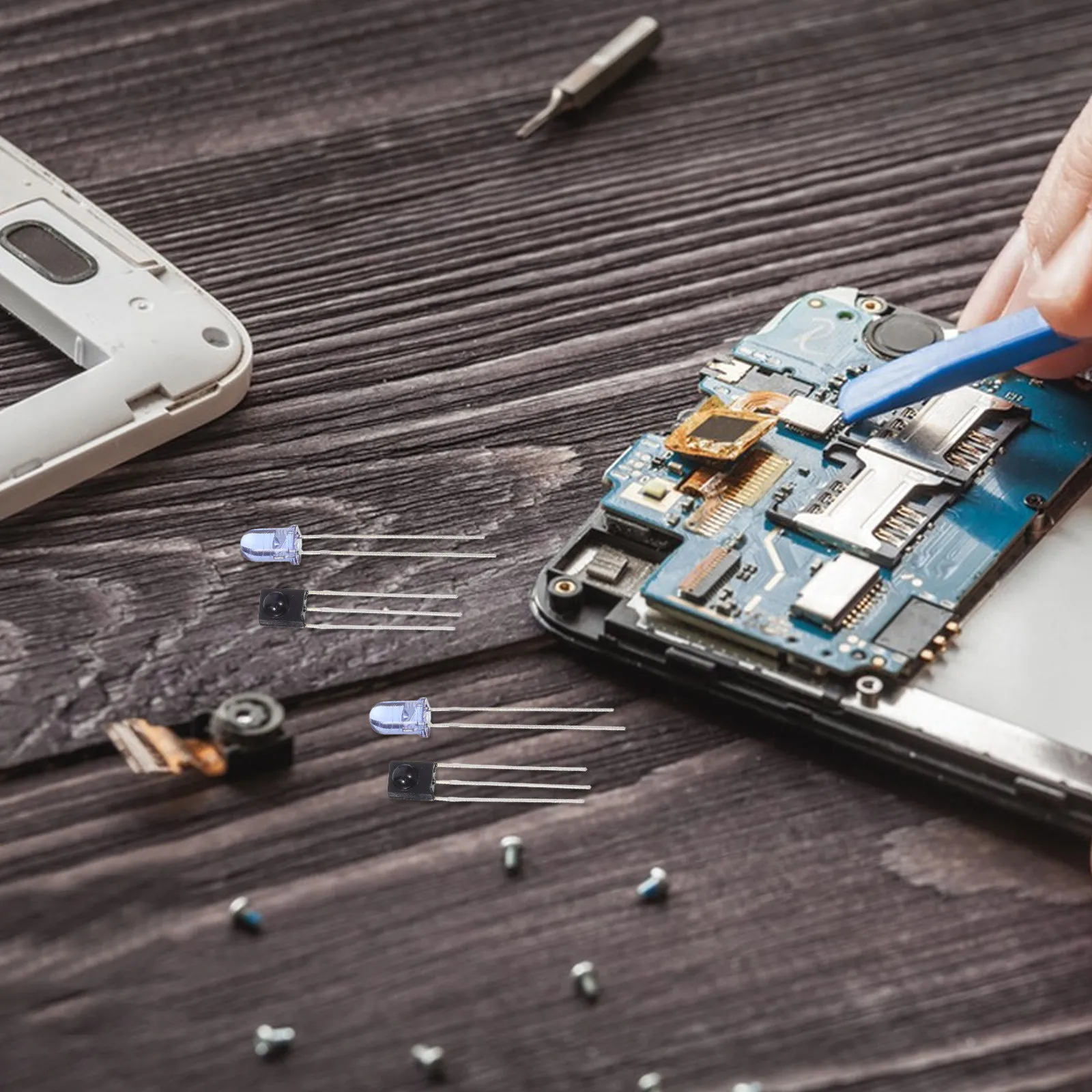 

5Set Hs0038b Infrared Receiver Module 38Khz High Sensitivity 27V-55V Operating Voltage 45 Degree Reception Angle Remote Control