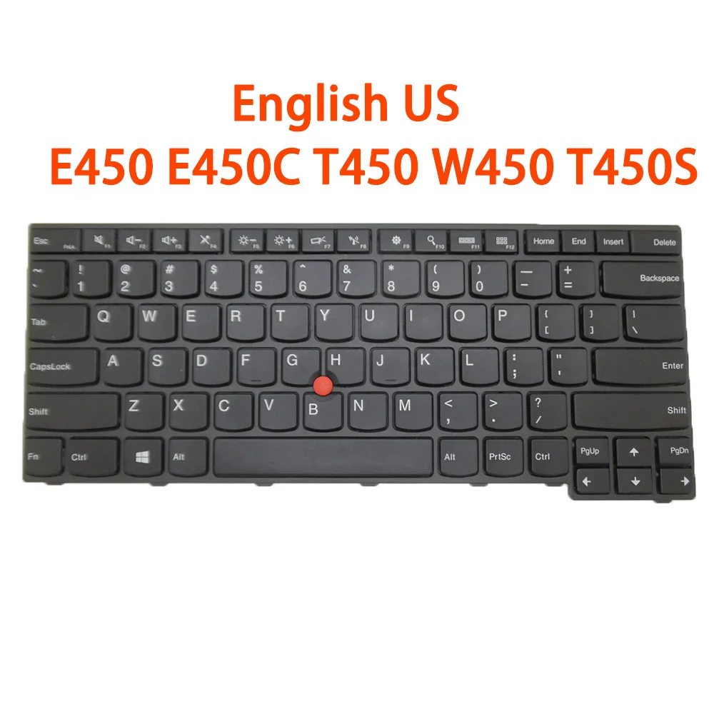 Laptop Keyboard For Lenovo For Thinkpad E450 E450C T450 W450 T450S English US 04X6181 SN20E66181 9Z.NBJST.001 PK130TR3A00 New