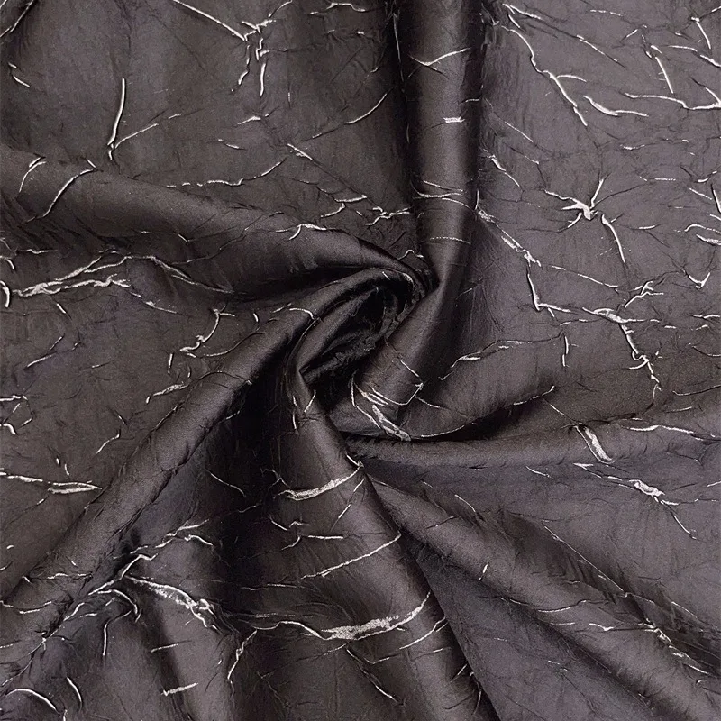 جديد غير النظامية الرخام الملمس النسيج التذهيب مطوي معطف على شكل ثوب البدلة الموضة