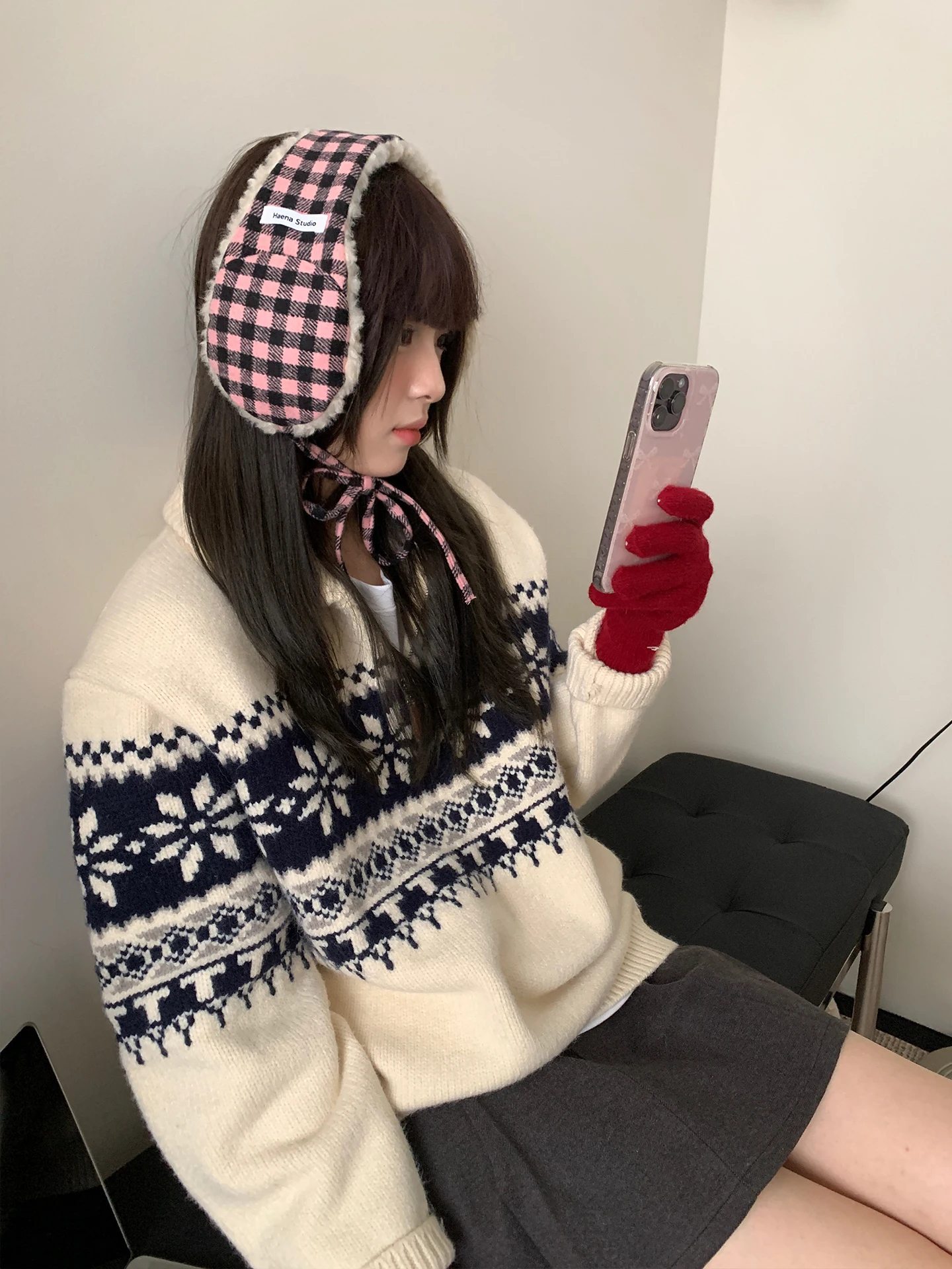 Korean Retro Warm Earmuffs Versatile Autumn And Winter Cold Protection Against Frost Earmuffs