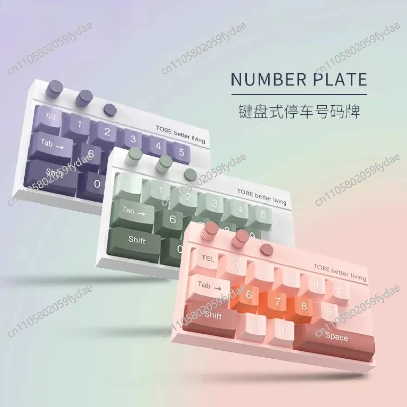 car interior temporary parking number plate ornament
