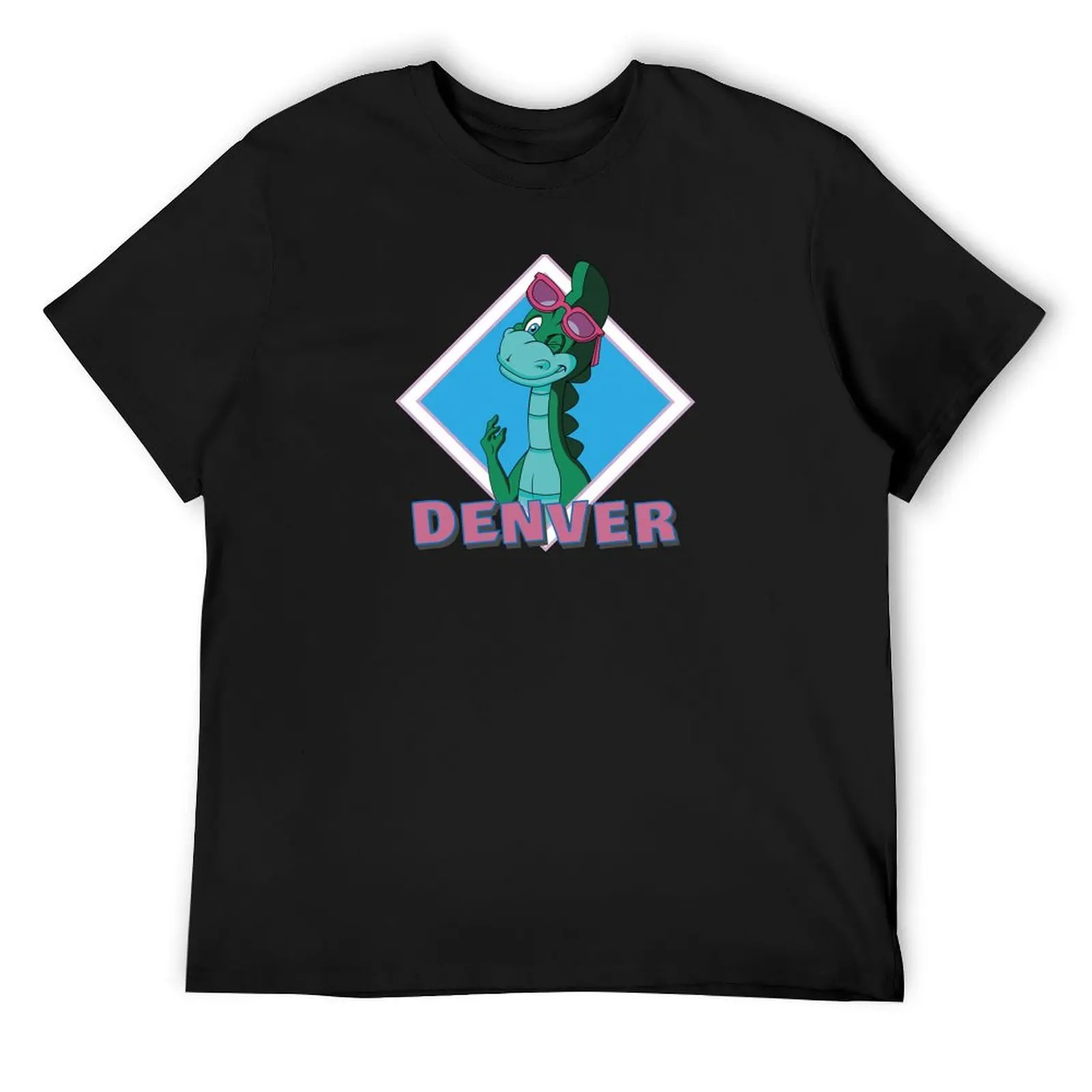 Denver The Last Dinosaur Funny Tee T-Shirt aesthetic clothes oversized street wear cute clothes Men's clothing