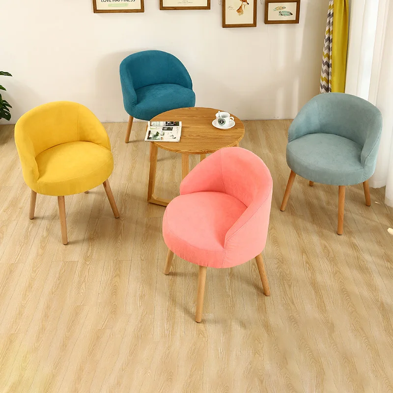 

Joylove Nordic Fabric Sofa Living Room Furniture Balcony Bedroom Tables And Chairs Leisure Single Small Sofa Dressing Lazy Chair