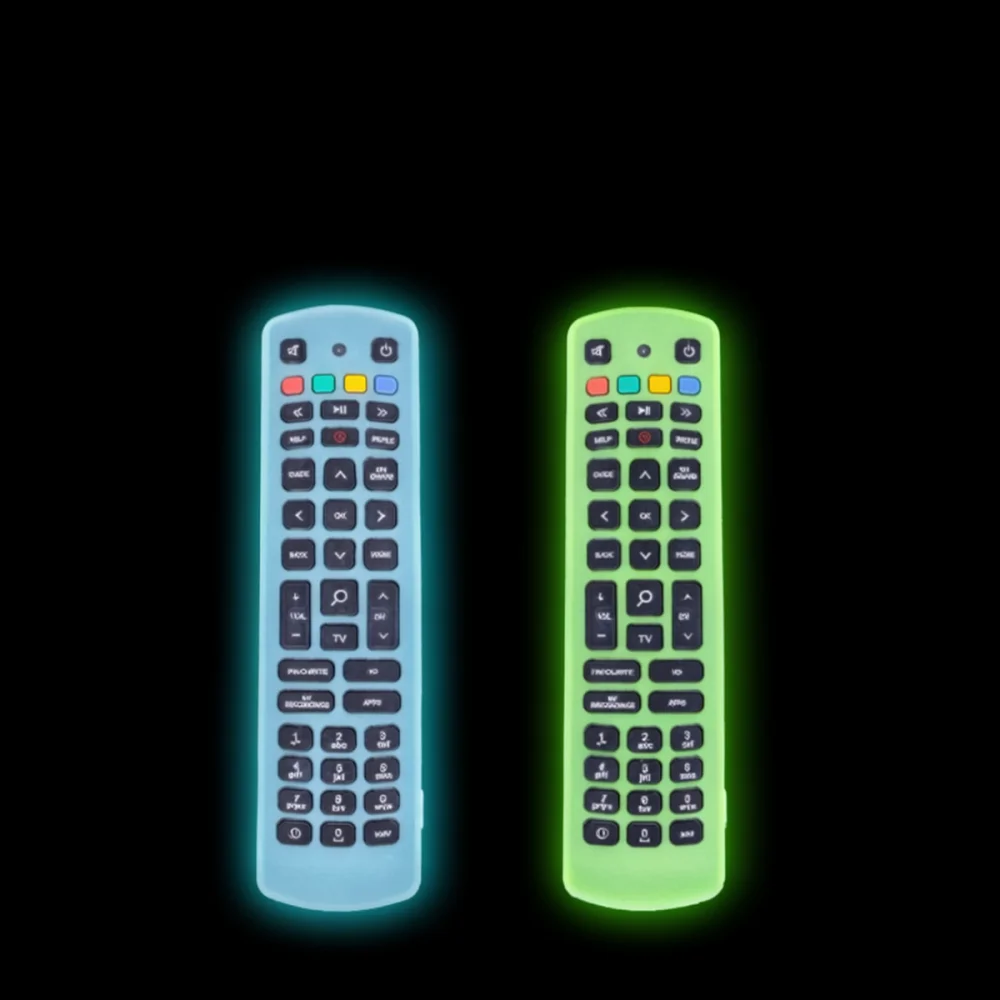 Silicone Cover For Jio Fiber TV Remote Control Protective Skin Shockproof Soft Case Anti Scratch Glow In Dark