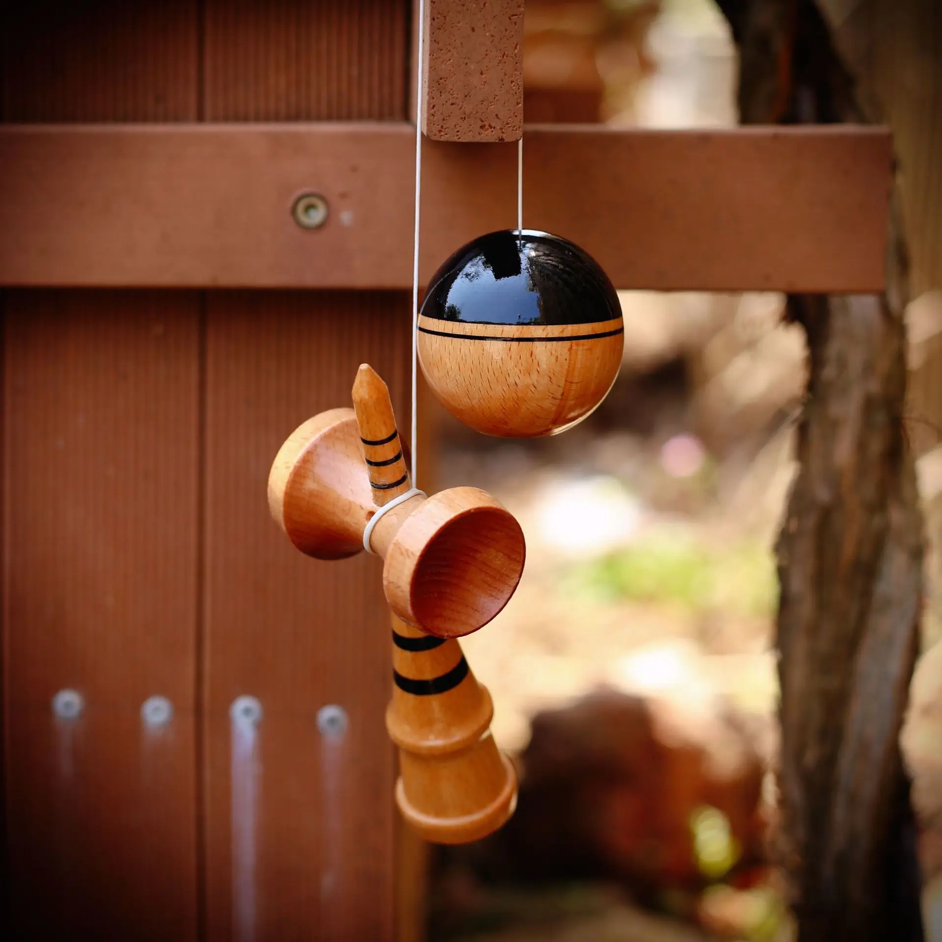 

Kendama Professional Beginner's Guide to Japan Kendama Jianyu Wood Grain with Lines Skill Ball