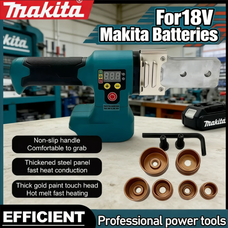 

Makita Electric Pipe Welding Machine Cordless Fuser PPR PE Soldering Iron Plastic Tube PP Heating Hot Melt For Makita battery
