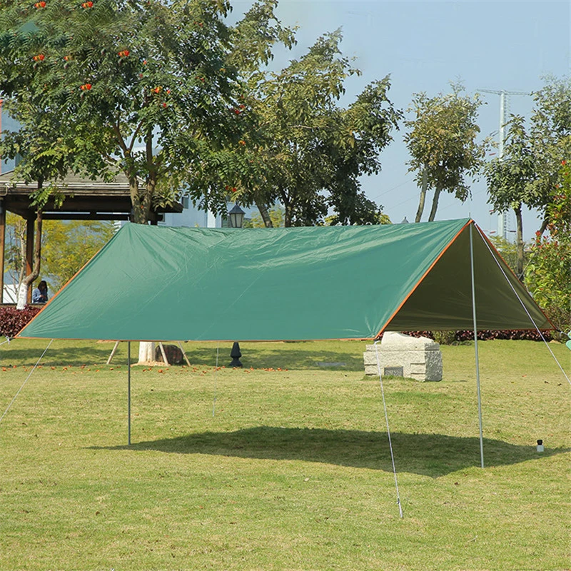 Camping Tarp Tourist Awning Shade Waterproof Tent Outdoor Backpacking Tarp Shelter Rain Tarp Beach Sunshade Ultralight Sun Tarp