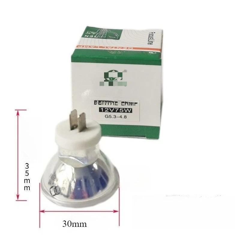 1PS 歯科ツール口腔歯科修理部品 12V75W UV 硬化機ハロゲンランプカップ電球実験室機器メンテナンス Accesso