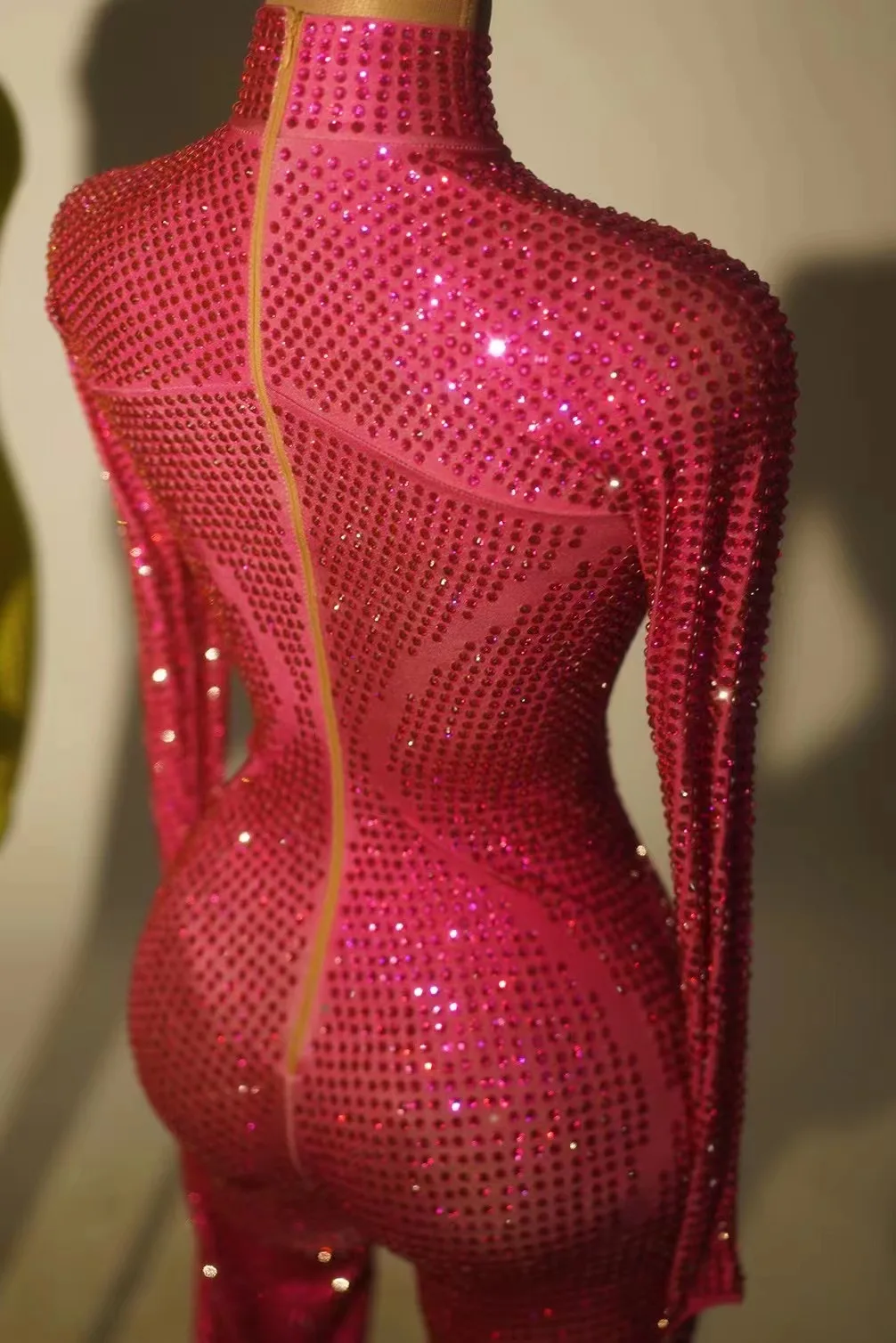 Luxurious Allrhinestone Jumpsuit For Women Sexy Dance Nightclub Singer Performance Stage Costume Party Drag Queen One-piece Suit