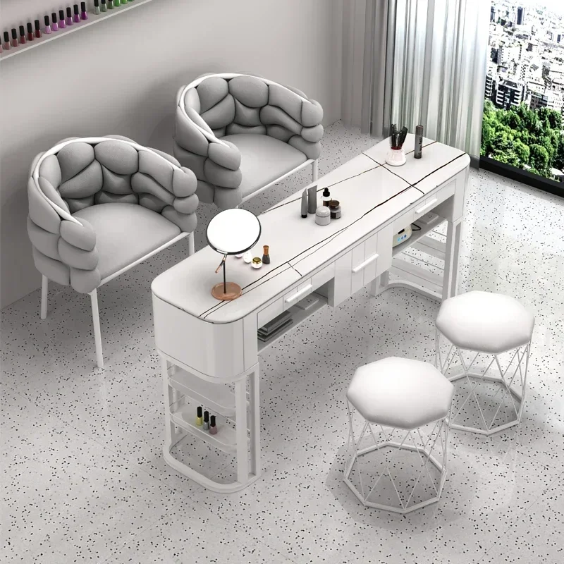 Beauty Salon Desk Professional Nail Table Manicure Nordic Modern Makeup Nail Table Simple Mesa De Manicura Salon Furniture