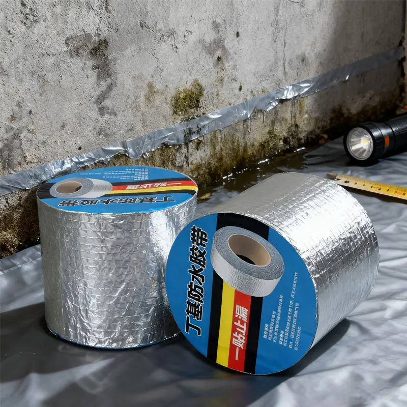 Butyl Sealant Tape Aluminum Foil Tape for Tape Waterproof Tape RV Repair Window Boat and Pipe Sealing Glass Rubber Roof Patching
