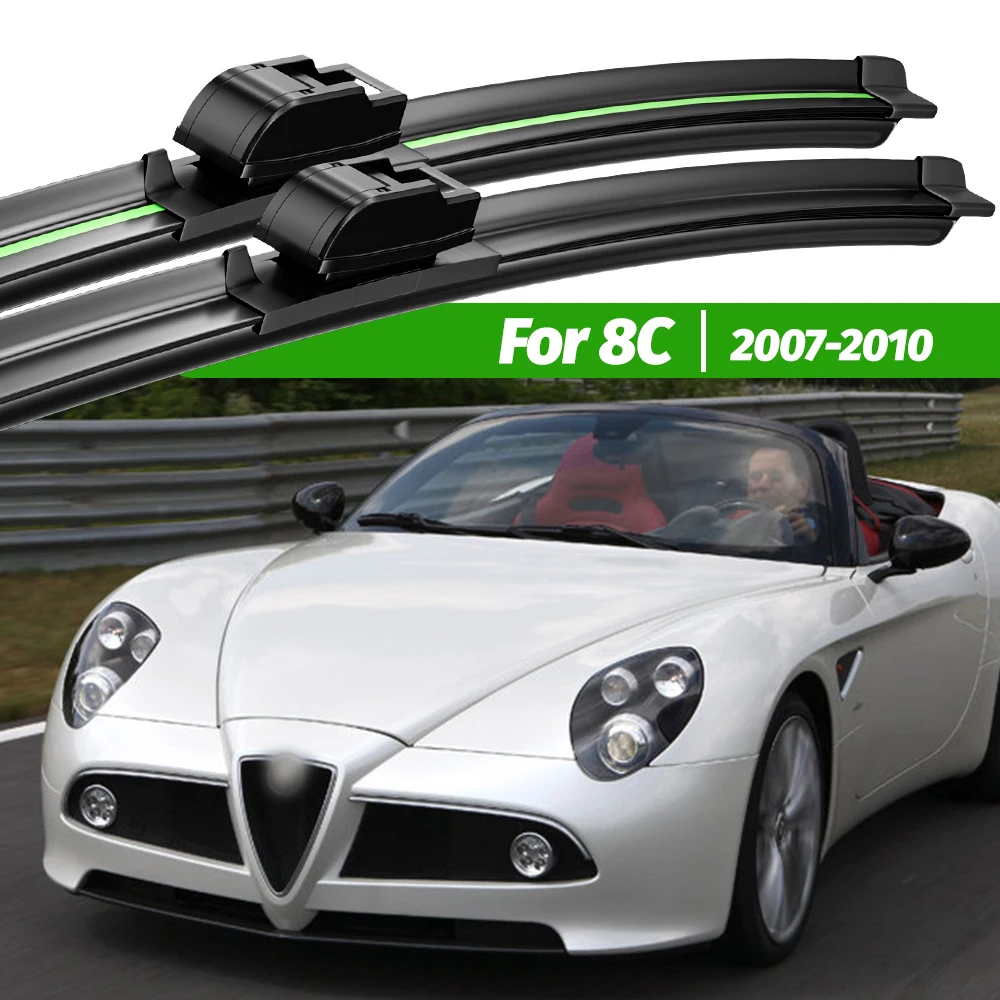 

For Alfa Romeo 8C 920 2007-2010 2pcs Front Windshield Wiper Blades 2008 2009 Windscreen Window Accessories