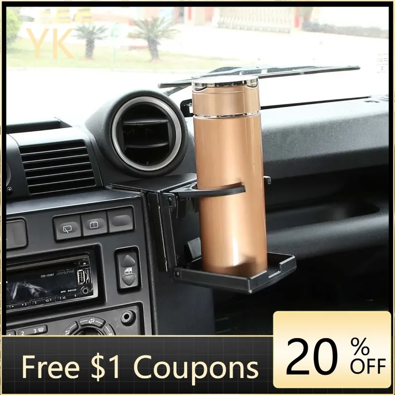 

For Land Rover Defender 04-18 Side Air Outlet Water Cup Holder Temperature Adjustment Beverage Shelf Car Accessories (LHD RHD)