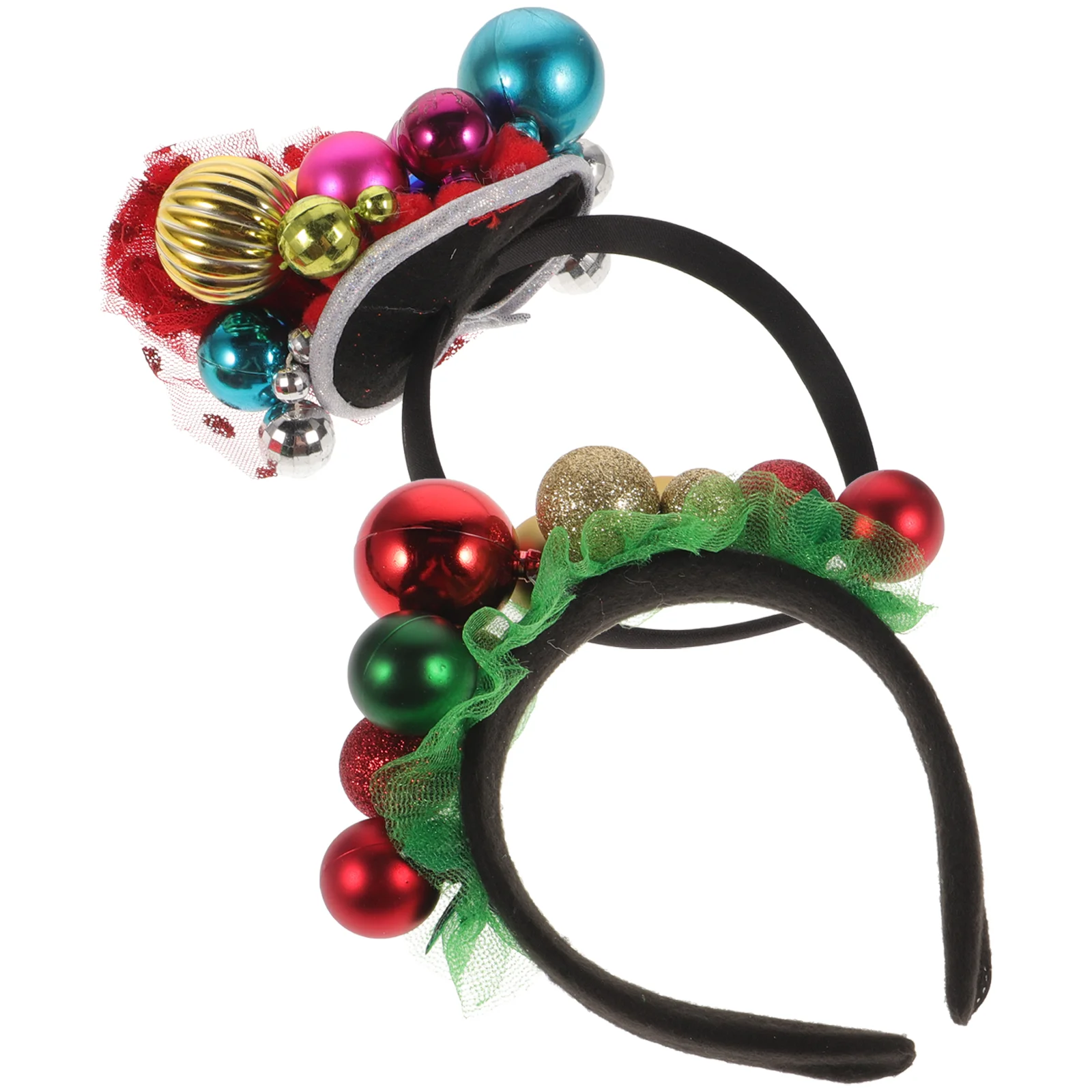 Christmas Headwear Bell Headband Bathroom Decorations Festival Hair Hoops European American Holiday Headbands for Women Clasp