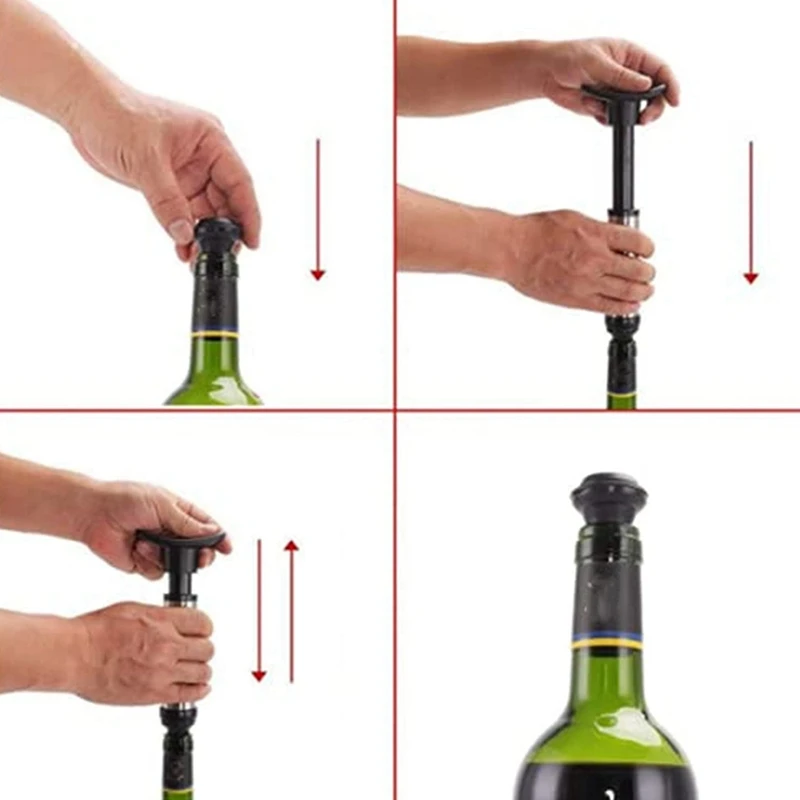 ABHG Wine Stoppers Need To Be Used In Conjunction With Wine Pump To Effectively Maintain The Fresh Flavor Of Wine