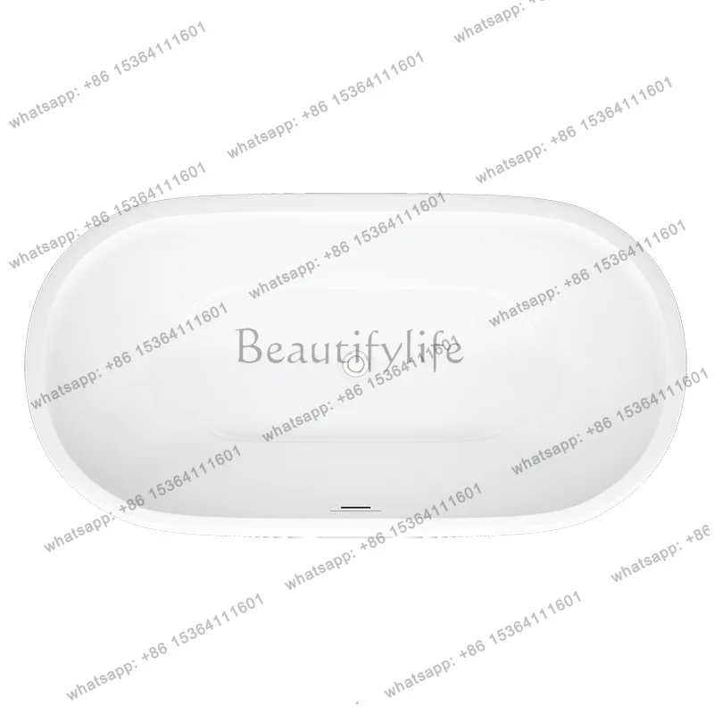 

Hotel home bed and breakfast oval acrylic independent bathtub, narrowed chassis type QT-065