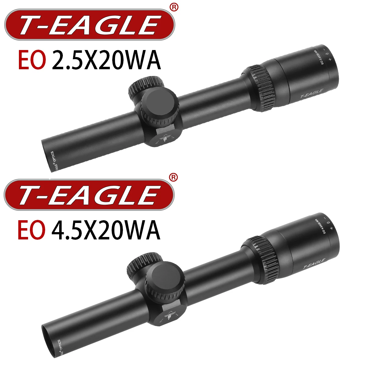 Tactical T-EAGLE EO 2.5X20WA/4.5X20WA Optics Crosshair Reticle Short Scope Outdoor Hunting Sight for 20mm Rail Mount