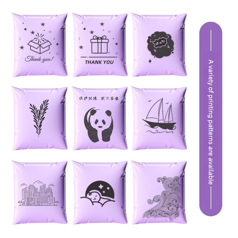 Supports dropshipping for thickened purple courier bags; supports small-batch logo customization. Sold in packs of 50.