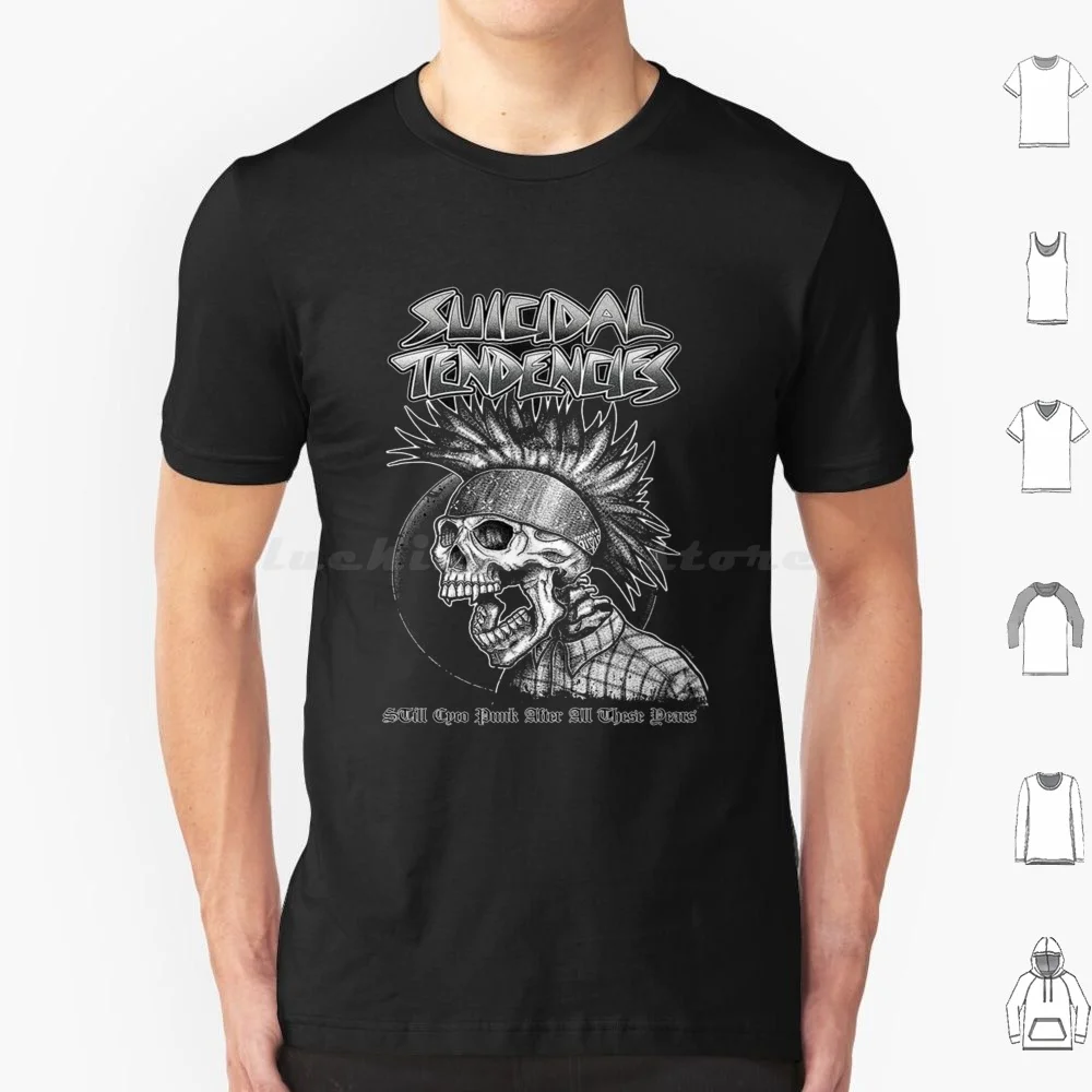 Suicidal Tendencies T Shirt Big Size 100% Cotton Suicidal Tendencies Punk Hardcore Trending Music Black Flag Metal Bad Brains