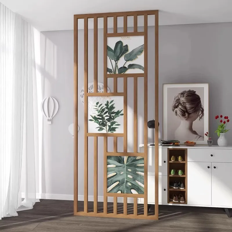 

Nordic screen partition living room bedroom shelter home modern simple entrance entrance solid wood small apartment