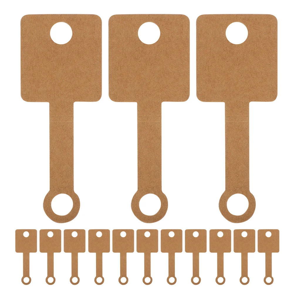 

100Pcs Jewelry Packaging Cards Foldable Self Adhesive Display Bracelets Earrings Necklace Keychain Hanging Organizer