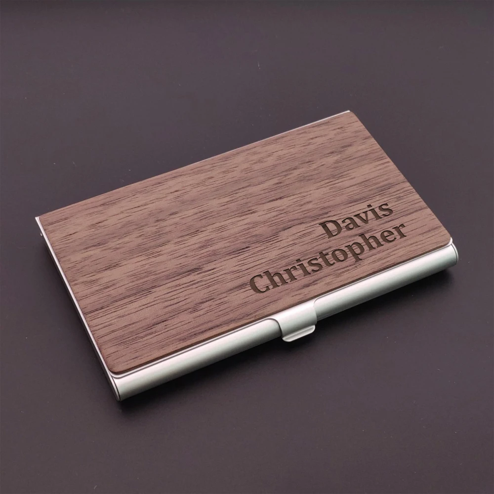 1PC Diy Customized Name Engraving Natural wood color Wooden Handicraft For Friend Gifts