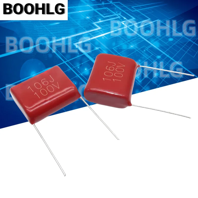 5 sztuk 100V 106J 10UF podziałka 22mm 10000NF 100V 106 100 v106j CBB kondensator folii polipropylenowej