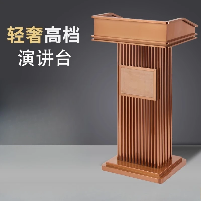Lecture Desk, Speaking Desk, Sales Department Reception Desk, Store Reception , Light Luxury Shopping Guide , Customer