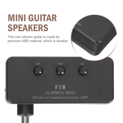पोर्टेबल मिनी गिटार एम्पलीफायर ABS टिकाऊ इलेक्ट्रिक स्पीकर हेडफ़ोन एम्पलीफायर आउटडोर के लिए बड़ी मात्रा 10 best sales पावर एम्प गिटार - №8