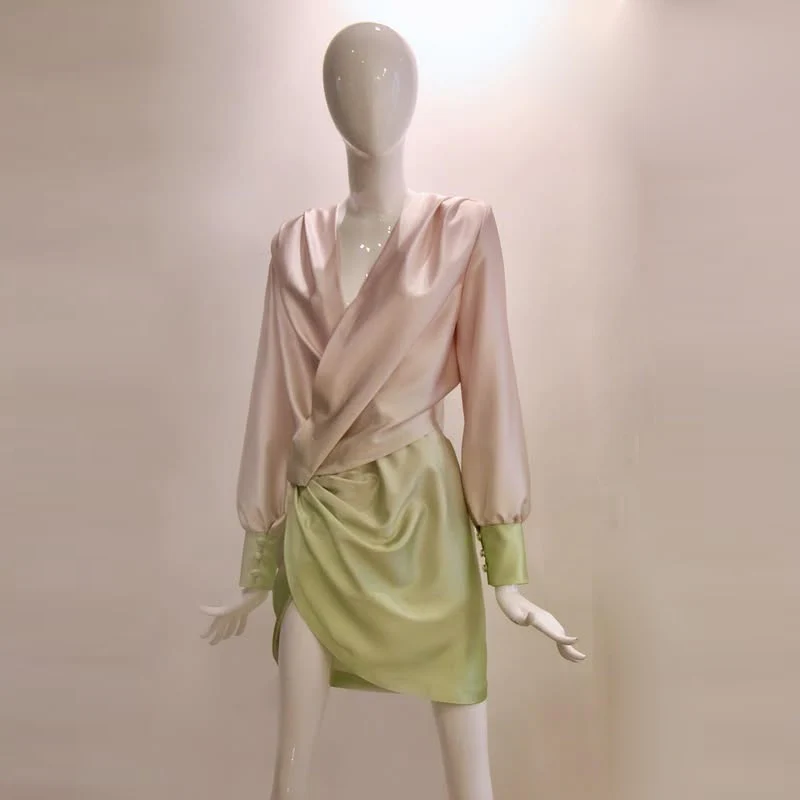 Pink And Green Long… - image