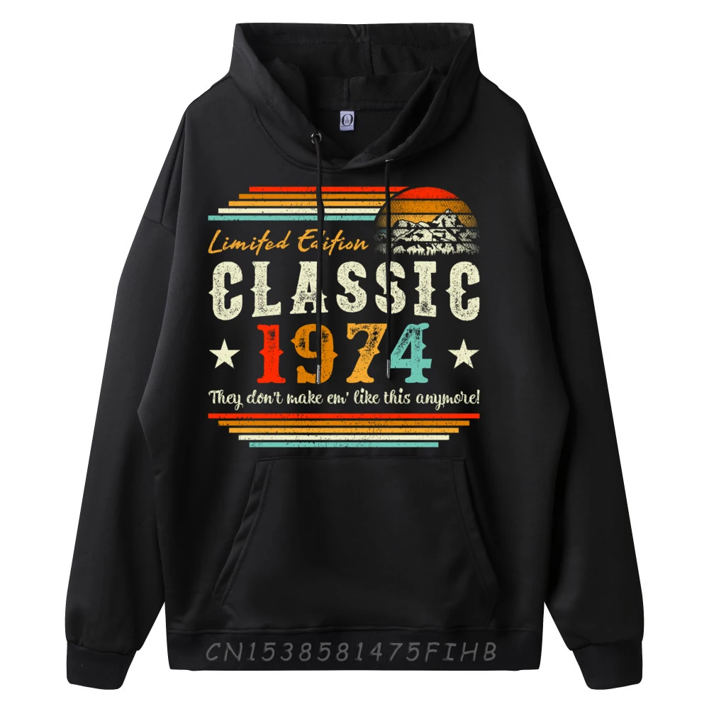 48 Years Old Vintage Limited Edition 1974 48th Birthday Vintage Hoodies Men Hoodies Luxury