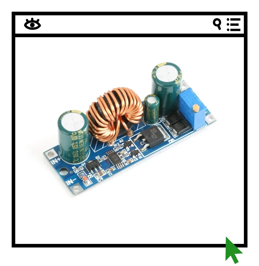

Adjustable automatic buck boost power module constant voltage SS56 voltage stabilization buck boost module