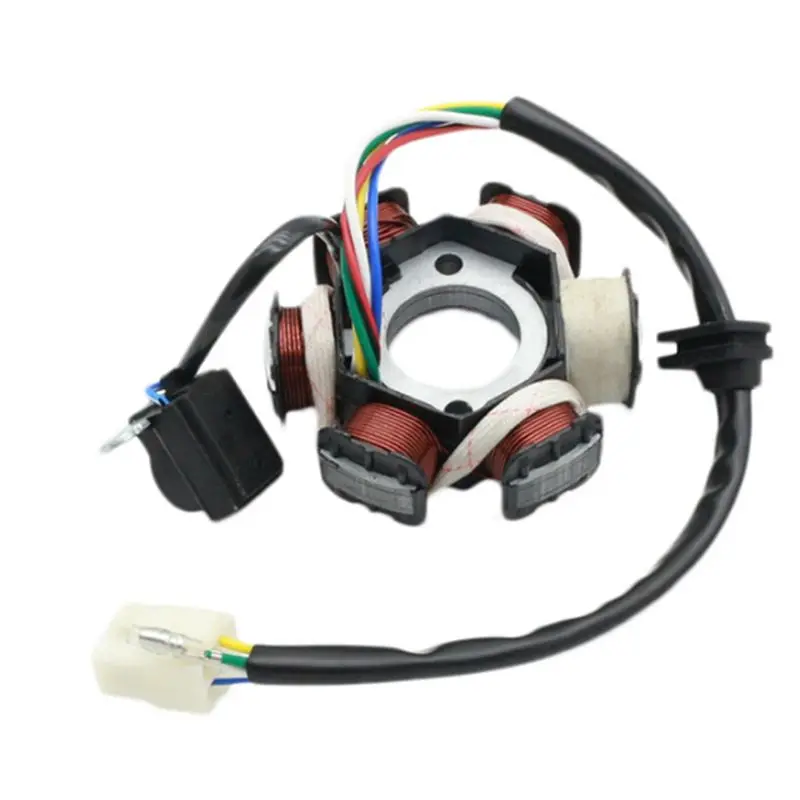 Eco-Friendly Motorcycle Magneto Stator Coil 6-Wire 5 Coil For 50Cc 70Cc 90Cc 110Cc 125Cc ATV Quad Go Kart