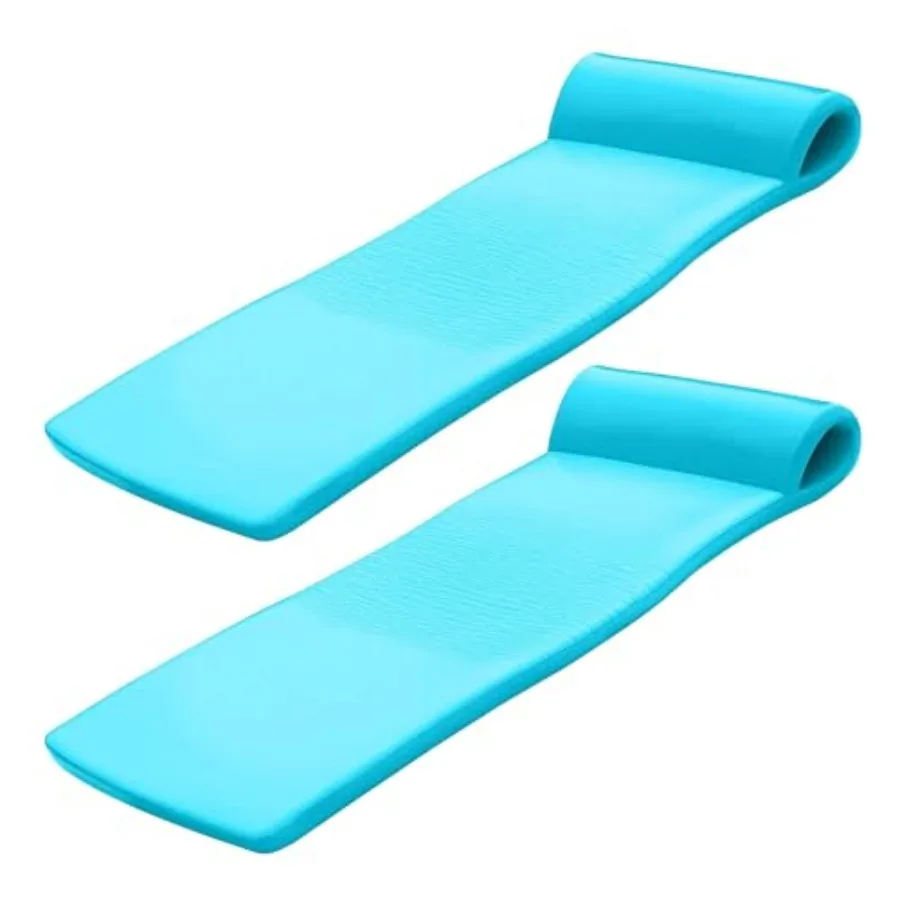 

Набор из 2 штук: надувной шезлонг Sunsation 1.75 дюйма (1.75 Thick Foam Pool Float Lounger) цвета Tropical Teal с подголовником для отдыха и загара в бассейнах и на пляжах
