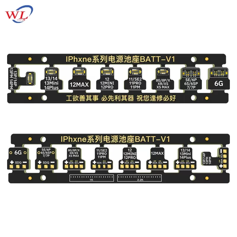 WL Mobile Phone Motherboard Maintenance Battery Buckle For iPhone 6-14 Pro MAX Power Boot Cable Replacement FPC Connector