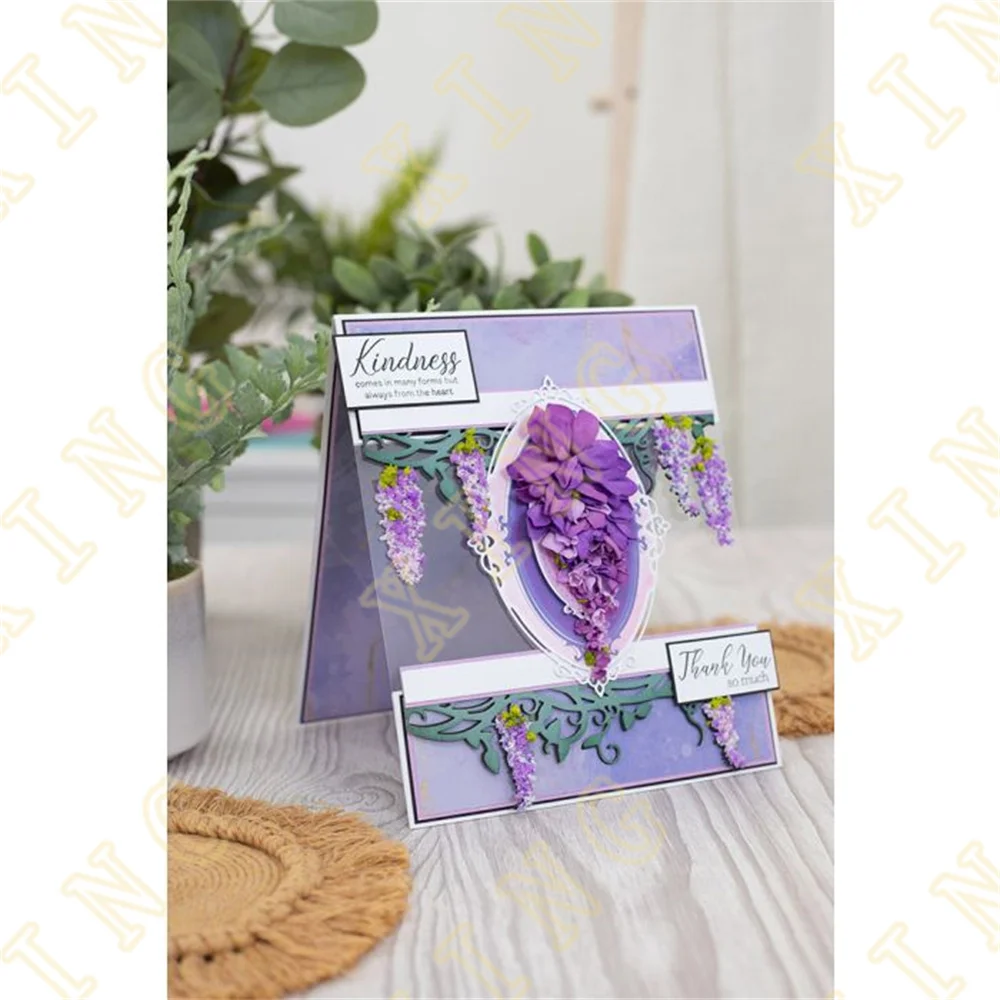 Metal Craft Cutting Dies Diy Scrapbook Paper Diary Decoration Card Handmade Embossing 2022 2023 New Product Trailing Wisteria