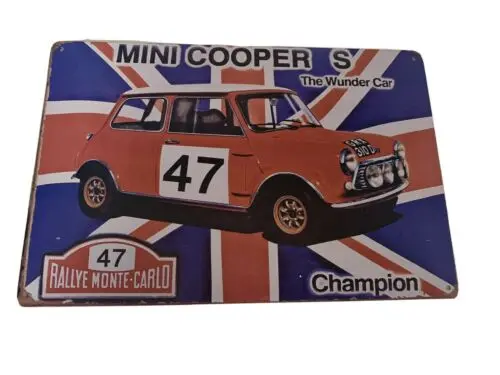 S Tin Sign Metal Poster Rallye Monte Carlo Rustic Look New-Aluminum-tin sign
