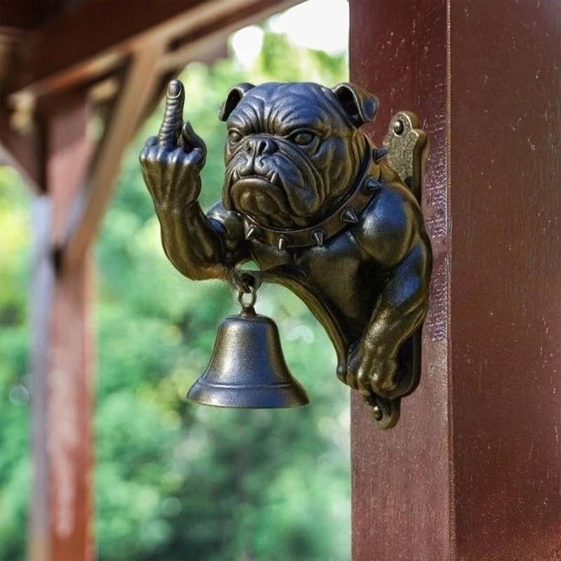 Cute Bulldog Doorbell Waterproof Design, Clear Sound,like Appearance, Loud Ring for Home Decor,Ideal for Front Door Decoration
