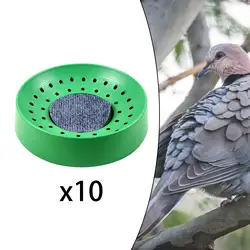 10 Pieces Plastic Pigeon Nest with Mat Pet Bird Supplies Pigeon DEN Reusable Bird Nesting Bowls for Pigeons Small Birds Quails