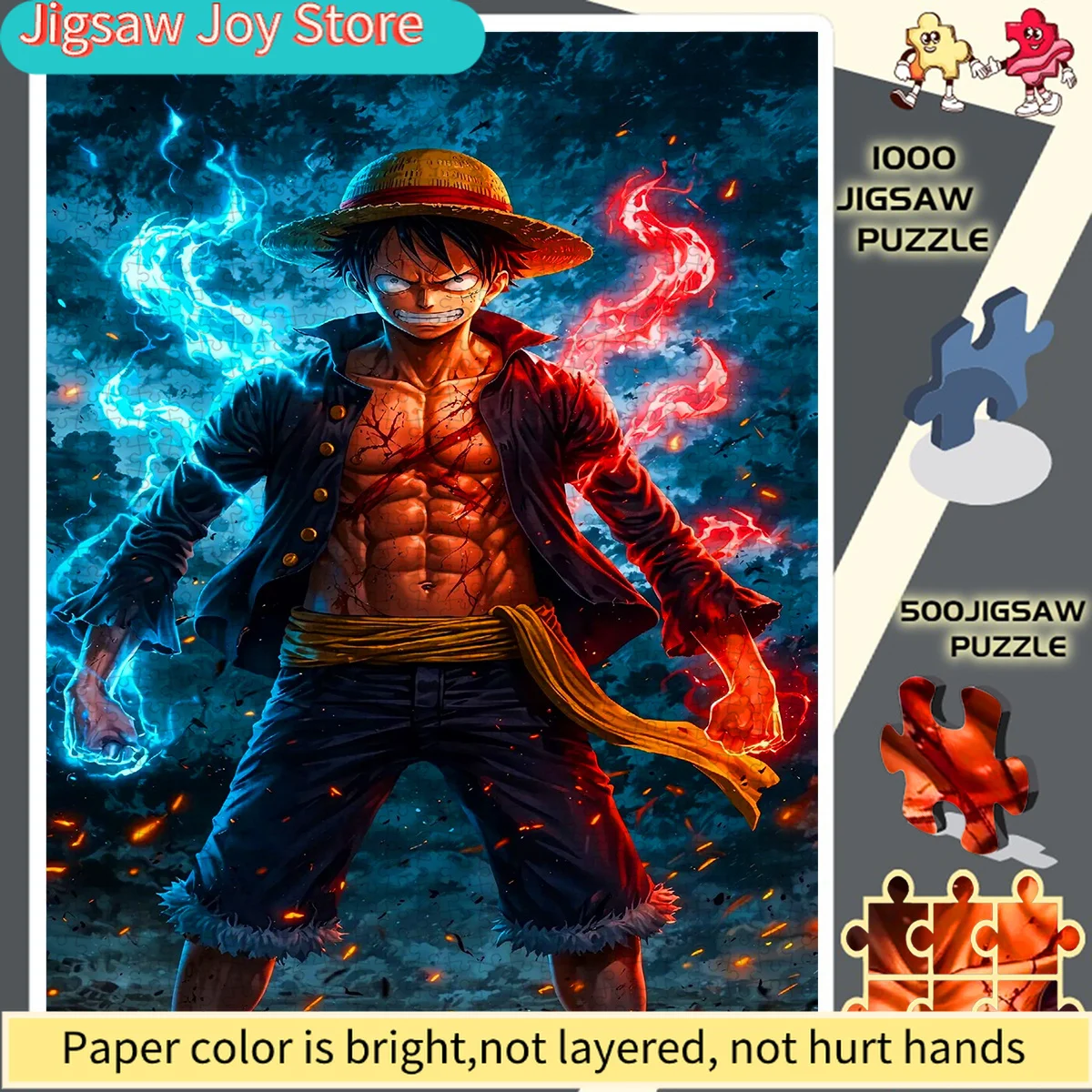 

Hot-Blooded Luffy Overbearing And Full of Burning Style Frameless Perfect Choice for Enthusiasts Paper Puzzle - Educational Pu