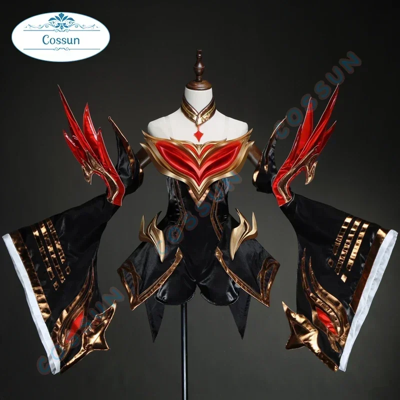 

COSSUN Game LOL FAKER Ahri Cosplay Costume Ahir Christmas Uniforms Sets Clothes LOL Cosplay Costumes Gorgeous Outfits Women Dres