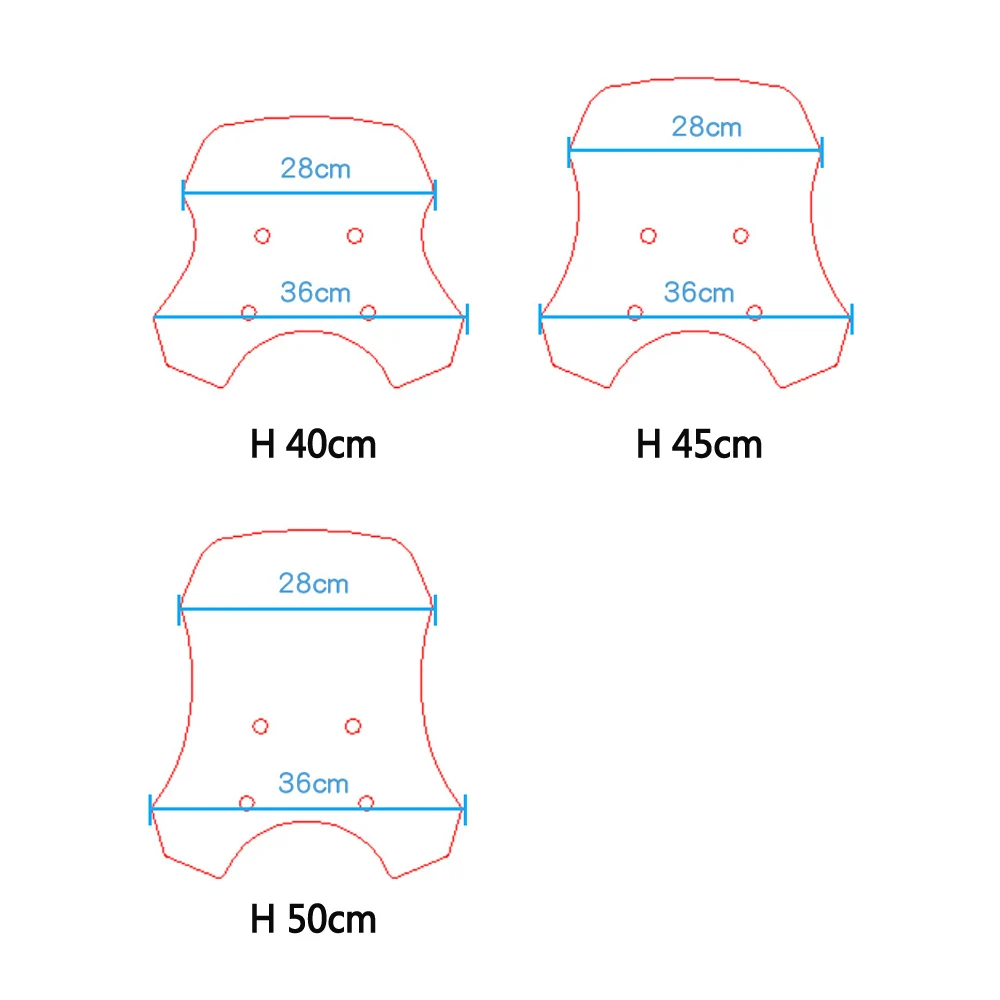 For Benda Black Flag 500 Windshield Modification Dark Flag 500 Thickened Windshield Adjustable High Front Windshield Accessories 4