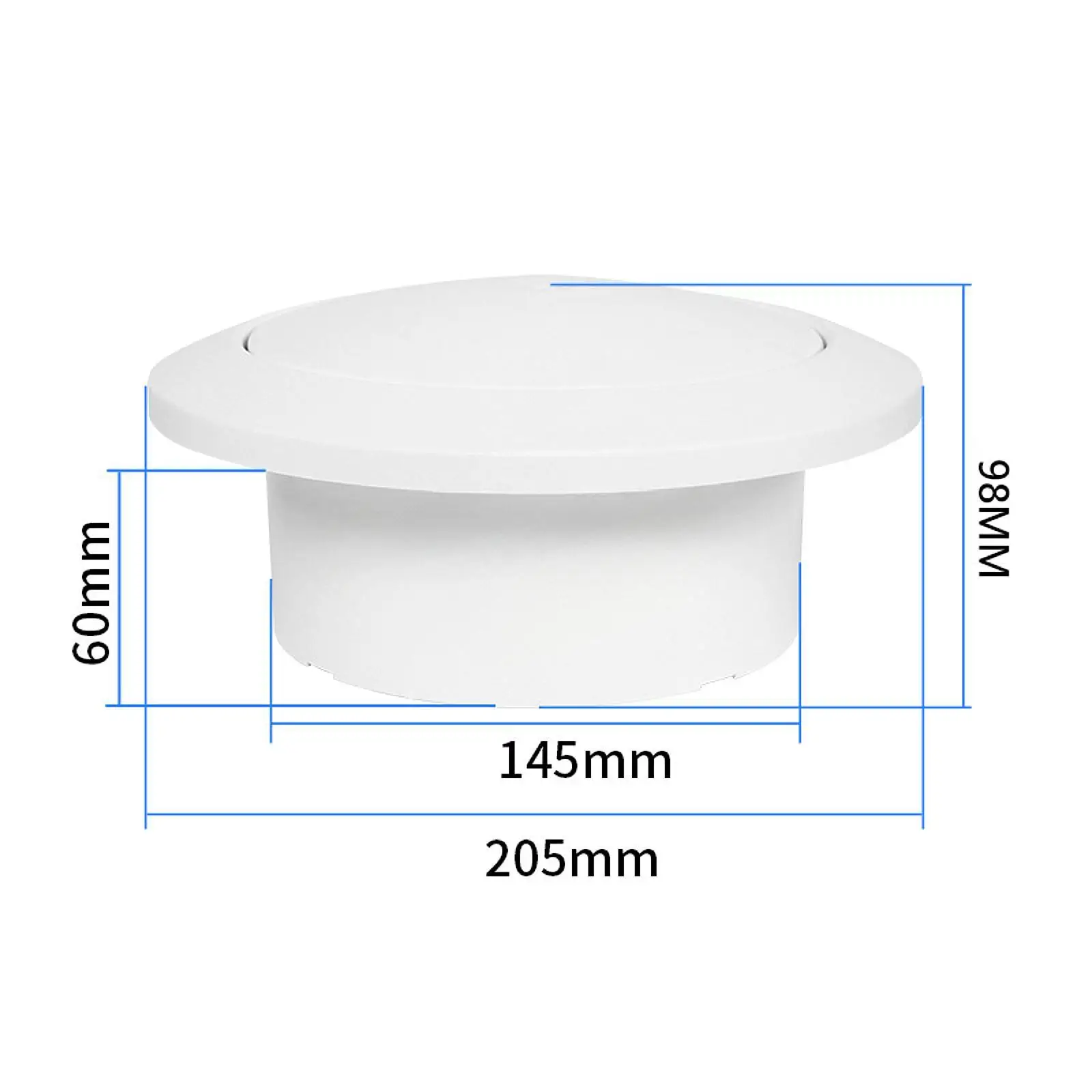 Circular Press Type Air Inlet,RV Air Outlet Vent,Adjustable Easy Installation Dustproof with Filtered Return Easy to Clean