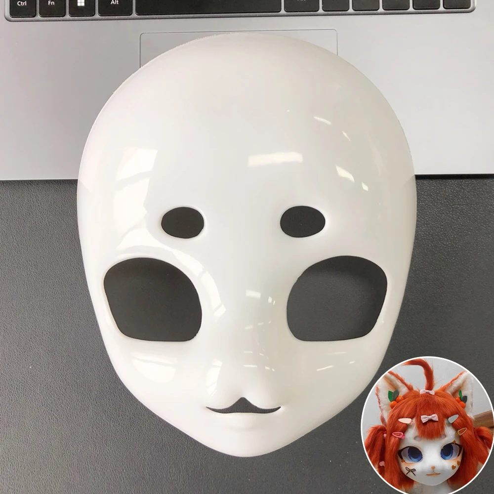 Kigurumi Base Beast Head Skull Mask Cosplay Fursuit Animal Cat Skull DIY Thicken Plastic Masks Carnival Anime Party Costume Prop