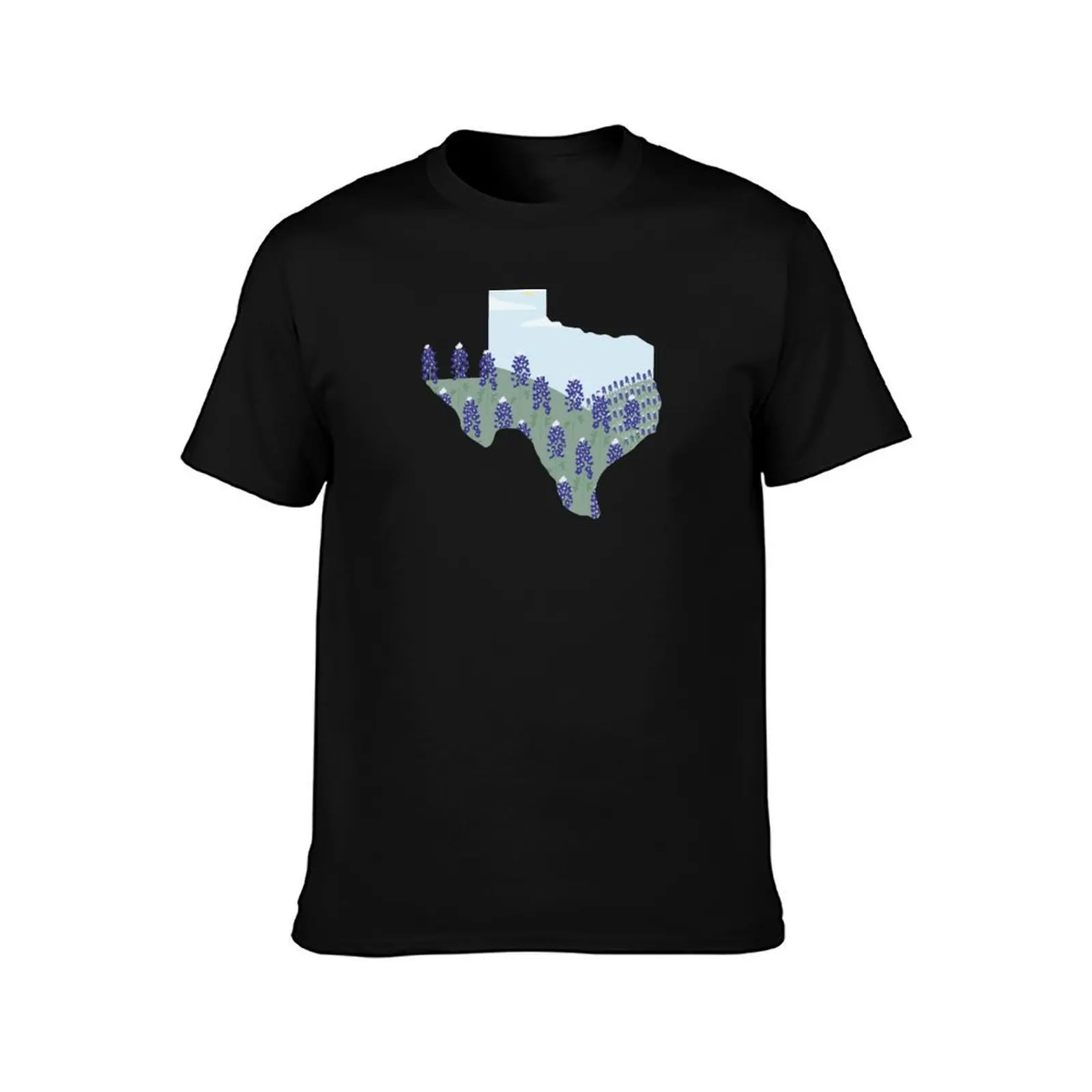 Texas Bluebonnets T-Shirt Dry Fit Running Short Sleeve Top T-Shirt